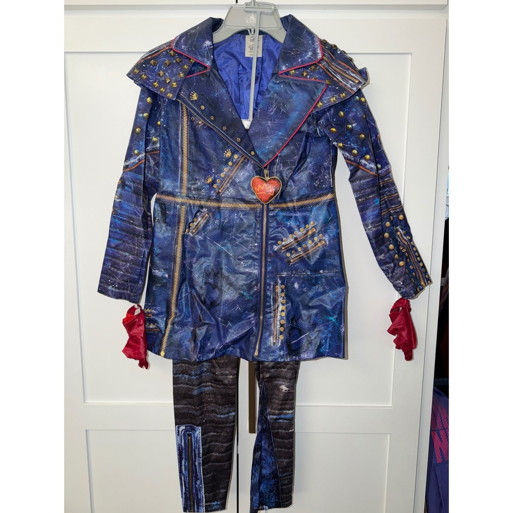 Disney Descendants 3 Evie Costume Set Jacket Leggings Gloves Kids Size 9/10